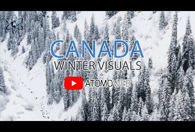 Binaural Yoga Relaxation Music | Canada Winter Visuals | Soothing Music for Mindfulness